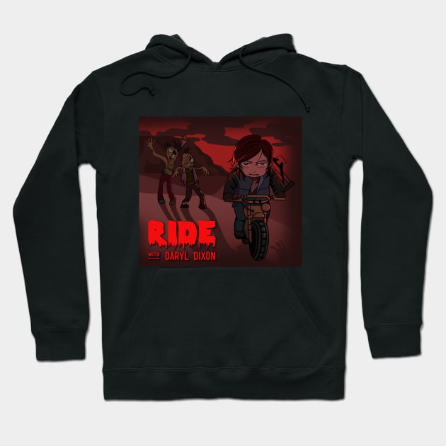 Ride with Daryl Dixon Hoodie by J.R.